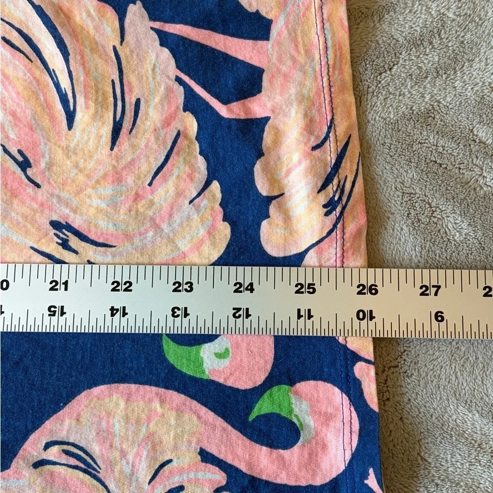 Lilly Pulitzer Girls Mini Edna Dress in Gimme Some Flamingo Leg Print Sz L 8-10